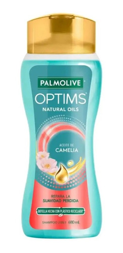 Shampoo Palmolive Optims 2 En 1 Aceite De Camelia 680 Ml