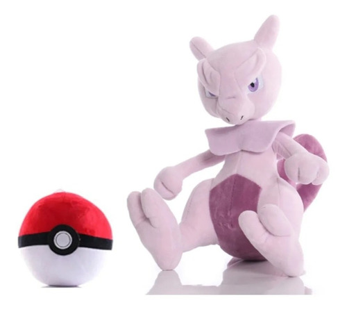 Peluche Pokemon Mewtwo Original Takara Tomy Incluye Pokeball