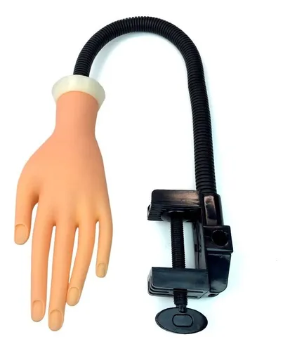 Mano De Practica Manicuria Con Soporte Uñas Esculpidas Nice