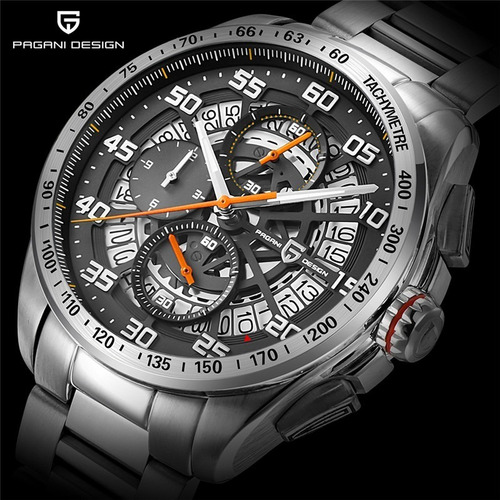 Relógio Masculino Pagani Design Date Aço Inoxidável 316l