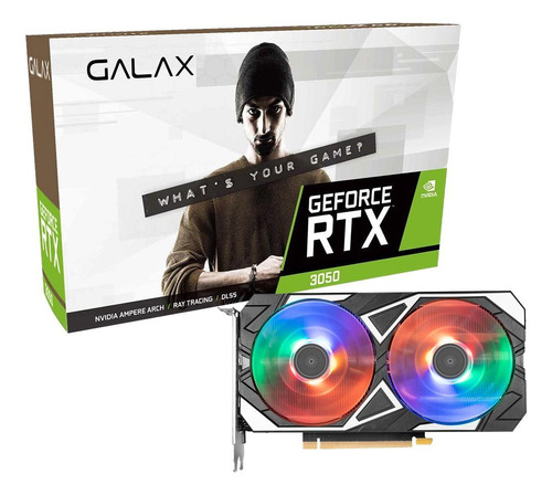 Placa De Vídeo Galax Nvidia Rtx 3050 8gb Gddr6 128bit