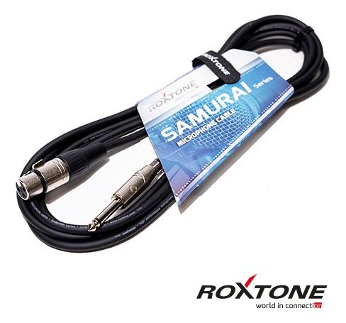 Cable Microfono Canon Xlr A Plug 3 M Roxtone Profesional