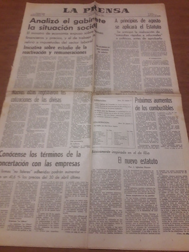 Diario La Prensa 22 07 1982 Malvinas Estatuto Partidos 