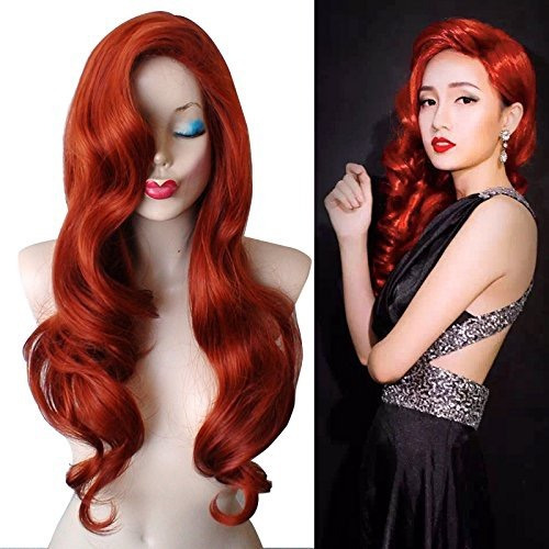 Peluca De Jessica Rabbit Mujer Halloween Hairsw