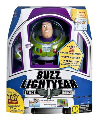 Buzz Lightyear Original 55 Frases Toy Story Colección Disney