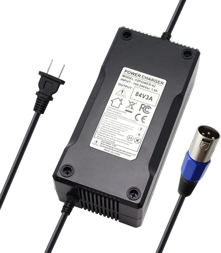 84v 3a Lithium Battery Charger Ac Adapter Power Supply For 2