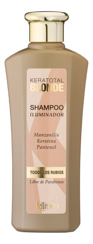 Shampoo Iluminador Keratotal Blonde Rubios Bellissima 270 Ml