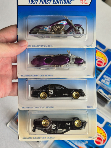 14 Hot Wheels First Edition 1997 Completa + 2 Variantes Azul