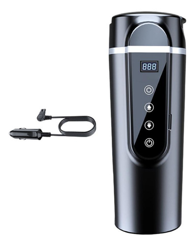 Chaleira De Carro 12v/24v, Aquecedor Preto Em Tela Pequena