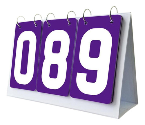Marcador Deportivo Flip Number Score Board Para FĂștbol