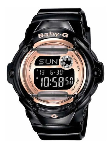 Reloj Casio G-shock Baby-g Analógico Original Mujer Color De La Correa Negro