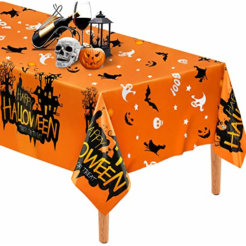 Mantel De Plástico Halloween, 54  X 108  Mantel De Hal...