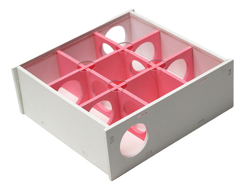 Juguete De Túnel De Laberinto De Madera Con Cubierta Rosa