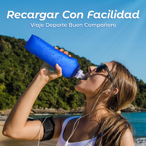 2 Botellas De Agua Blandas, Soft Flask Plegable 250ml, Los