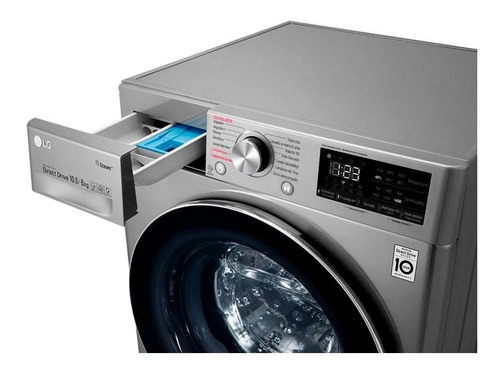 Lavasecadora LG Wd10 Acero Inox 10.5kg Wifi Smart Loi