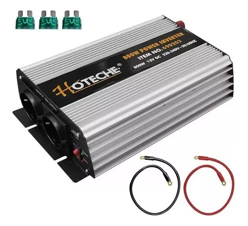 Convertidor Inversor De Corriente De 12v A 110v De 800w Auto