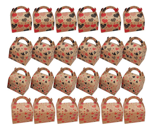 24x Cajas De Dulces Del Día De San Valentín Decorativas