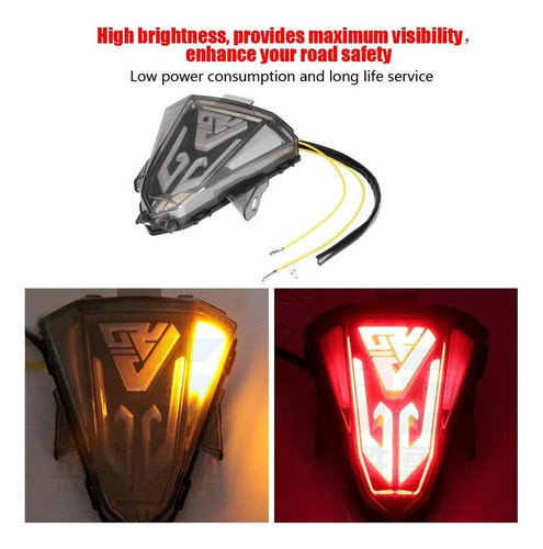 Luces Led De Giro Y Freno P/motocicleta Yamaha R15 2014-2016
