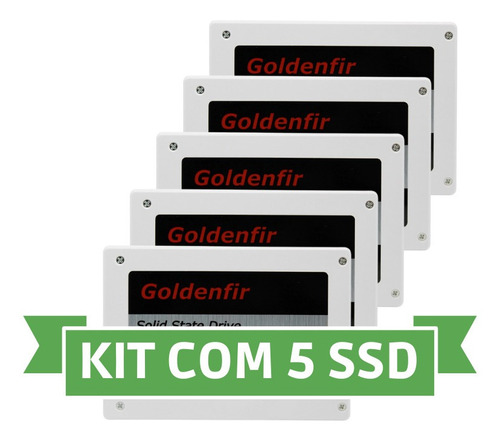 Kit Com 5 Ssd Goldenfir 240gb Branco