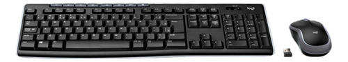 Teclado E Mouse Logitech Mk270 Sem Fio Multimídia Preto