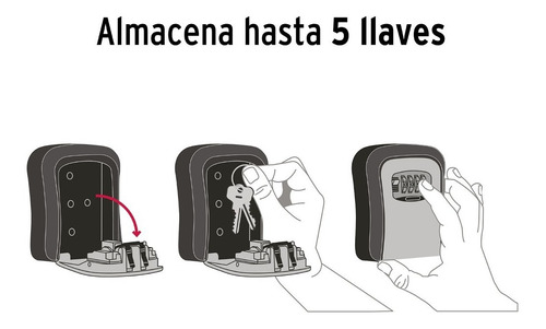 Caja Para Llaves Candado Resistente Al Agua Golpes Empotrabl