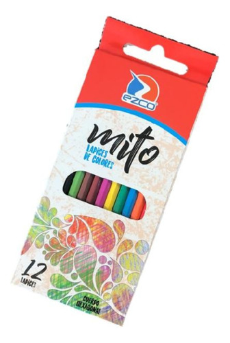 Lápiz De Color Largo De 12 U Ezco Pack X 6 Cajitas Mayorista