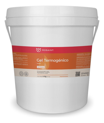 Gel Termogénico Calor Intenso 4 Kg - Rosaint® Profesional