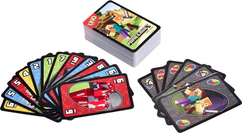 Mattel Games Uno Juego De Cartas Minecraft