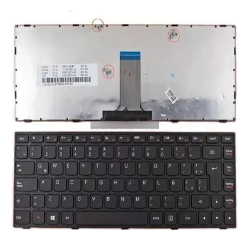 Teclado Lenovo G40-70 Black Frame G40-30s