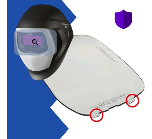 Imagem 3 de 4 de Visor Externo 776000 Máscara Solda 3m Speedglas 100