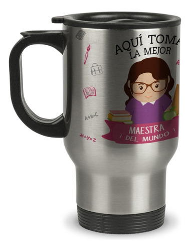 Taza Mug Termica Dia De La Maestra Y Profesora