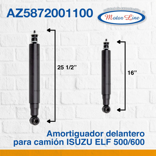 Imagen 3 de 9 de Amortiguador Delantero Isuzu Elf 500/600 Az-5872001100