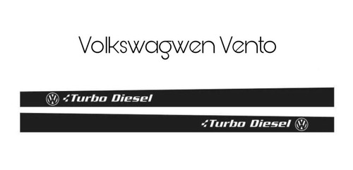 Vinil Stiker Estampado Rótulo Lateral Volkswagen Vento Td
