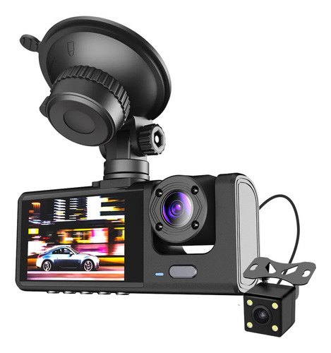 Cámara De Carro 3 Lentes Dvr Dash Cam 1080p Ausek Ak-g104f