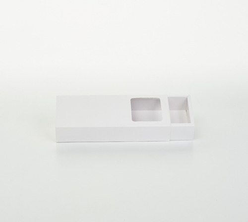 Imagen 2 de 5 de Caja Fosforera C/visor Alargada Ch Pvc (x50u) Bombones 065c