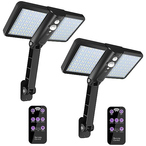 2 Paquetes De Luces Solares Exteriores Control Remoto, ...