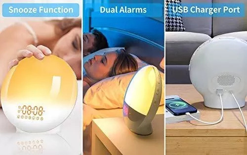 Despertador Inteligente Con Luz Ambiental Para Despertarse