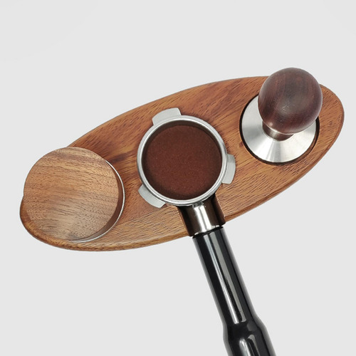Soporte De Filtro De Café De Madera De Nogal, Soporte 58 Mm