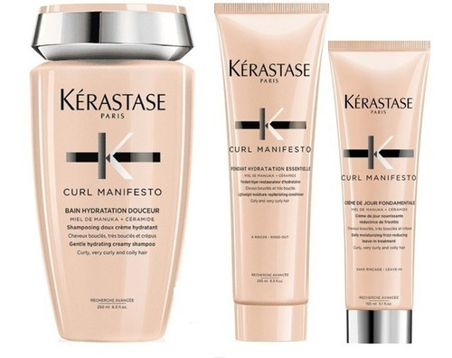 Bain, Fondant Y Crema De Peinar  Curl Manifesto Kerastase