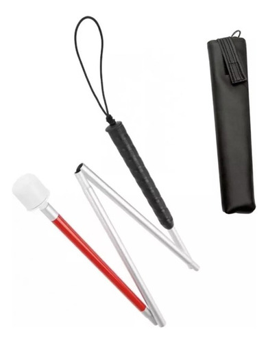 Baston Para Invidente Plegable Ajustable C/ Rodamiento