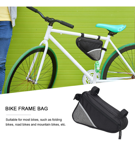 Bolsa Delantera Para Bicicleta Con Banda Reflectante, Bolsa