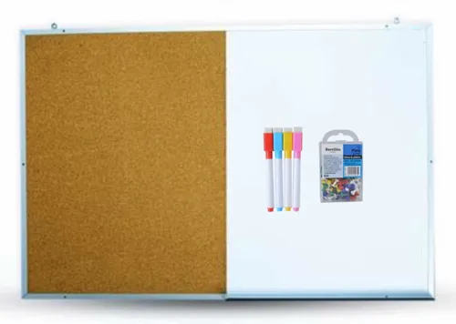 comprar Pizarrón Blanco Mixto Corcho 40x60cm Incluye Plumón
