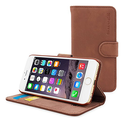 iPhone 6s Case, Snugg8482; - Funda De Cuero De Estilo Premiu