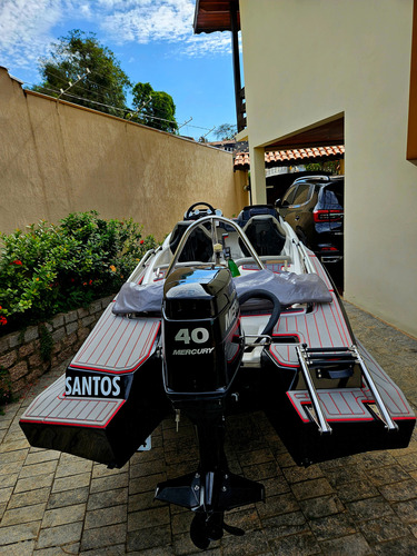 Lancha Xspeed120 2019, Motor Mercury 40hp. Lancha Nova.