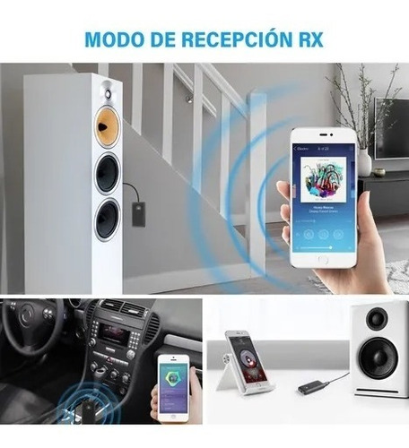Imagen 3 de 6 de Trasmisor Y Receptor De Audio Bluetooth 3.5 Mm 2 En 1