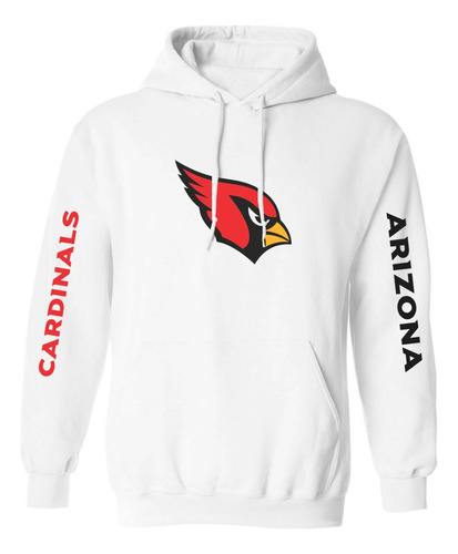 Sudadera Mod Arizona Cardinals Nfl Estampado En Vinil