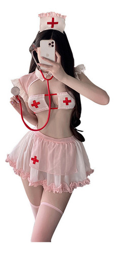 Conjunto De Uniforme De Enfermera Sexy Con Pijama Y Cosplay