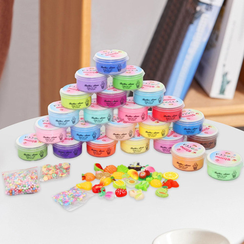 24 Peças De Kits De Slime De Manteiga Antiaderente Com