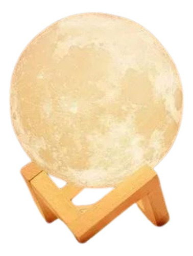 Luminária Umidificador Lua Cheia C/ Suporte 3d 13cm-vencedor