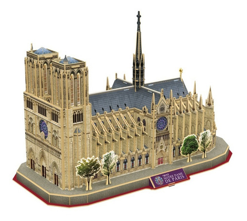 Imagen 4 de 6 de Puzzle 3d Catedral De Notre Dame De Paris Original Natgeo